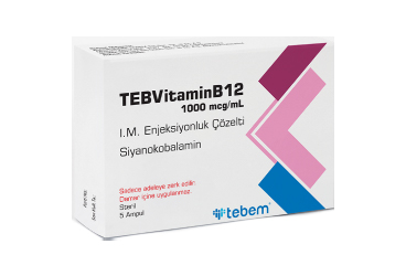 Teb Vitamin B12 1000 Mcg Ml Im Enjeksiyonluk Cozelti 5x1 Ml Ampul
